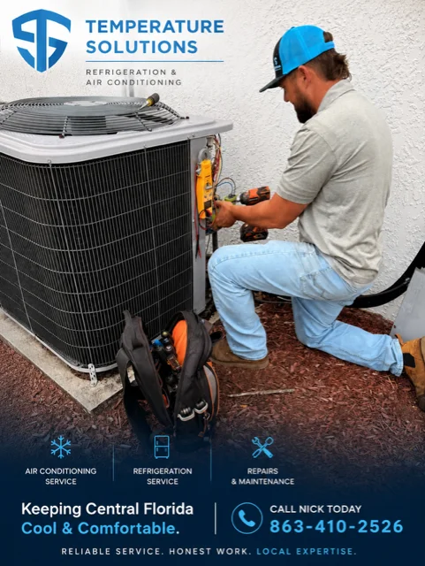 HVAC and refrigeration service technician with tools and equipment ready for commercial or residential job.