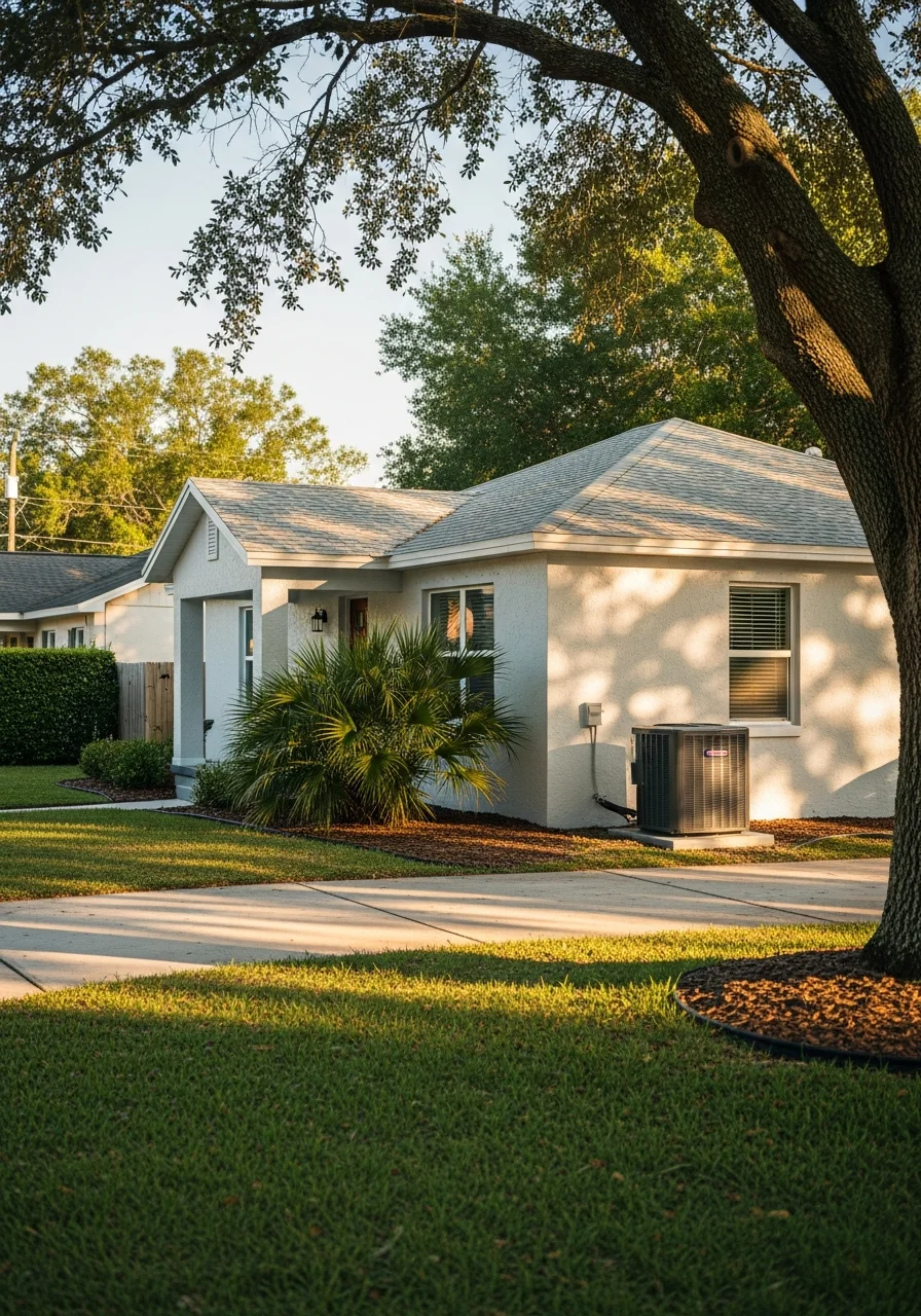 Auburndale home exterior showing modern residential architecture typical of the area.