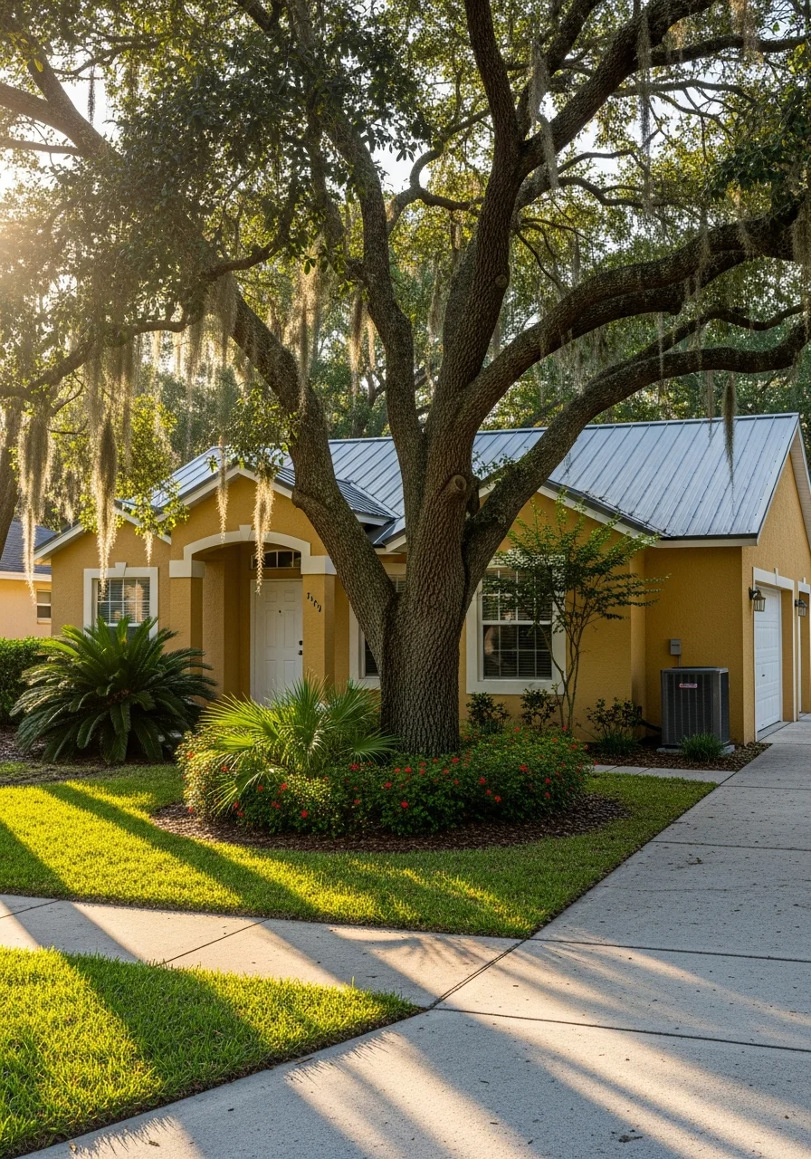 Hillsborough County home exterior with typical regional architecture and landscaping.