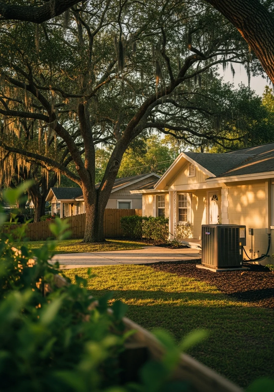 Plant City residential property with mature trees and traditional home architecture.